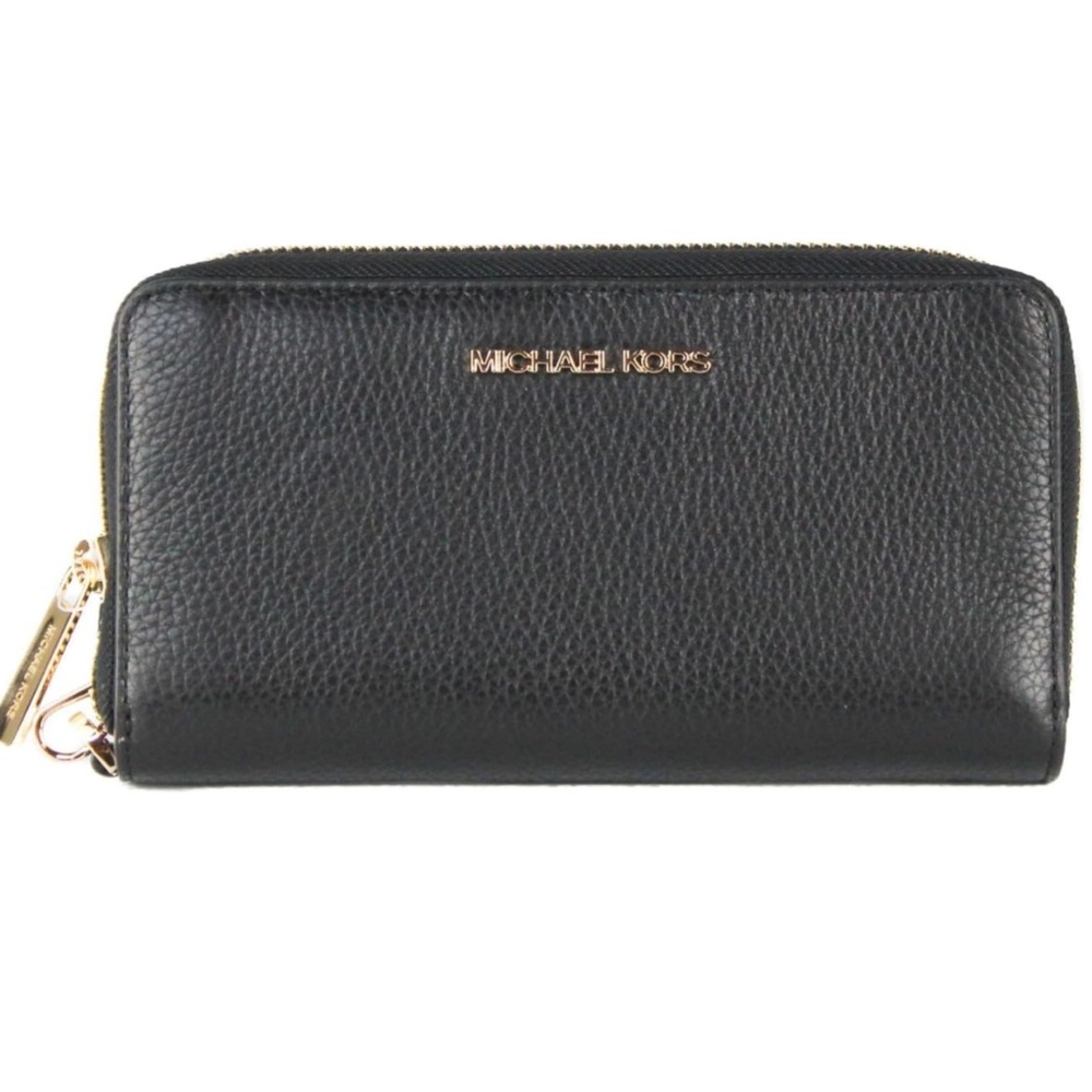 Michael Kors Jet Set Large Flat Multifunction Phone Case, Black